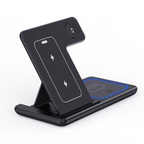 LED Fast Wireless Charger Stand Foldable Charging Station