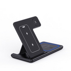 3 In 1 LED Fast Wireless Charger Stand Foldable Charging Station