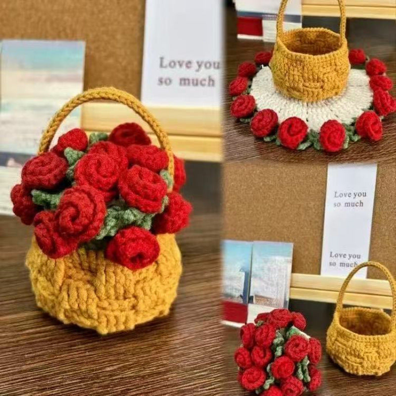 Crochet Rose Coaster Kit