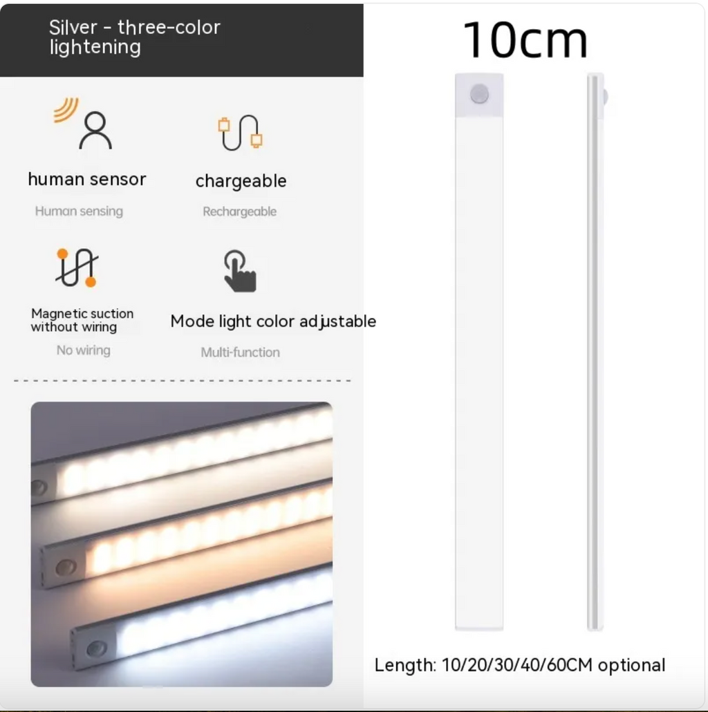 Rechargeable Wireless Magnetic Sensor Cabinet Light