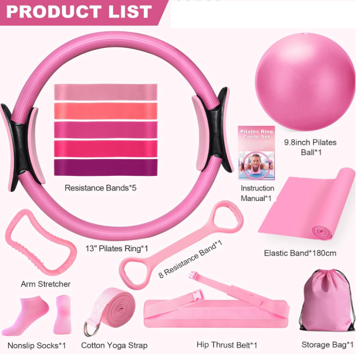 13-Piece Yoga Pilates Workout Set
