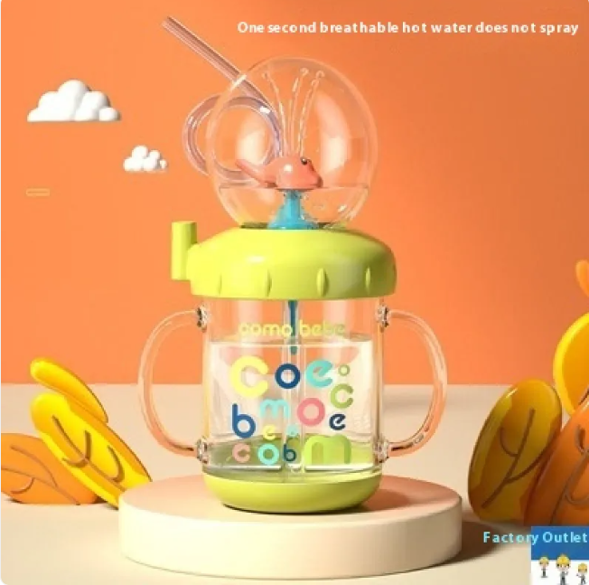 Children's Whale Cartoon Diving Fountain Water Bottle