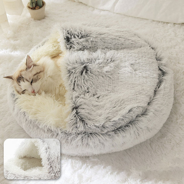 Convertible Plush Pet Bed