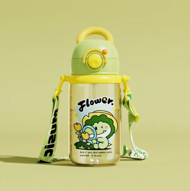 Children's Whale Cartoon Diving Fountain Water Bottle