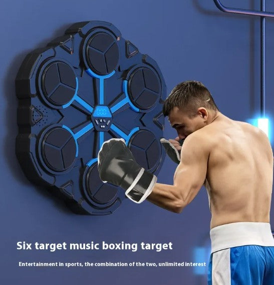 Smart Wall-Mounted Boxing Machine – Music & LED Trainer