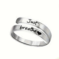 Stainless Steel Heart Spiral Ring