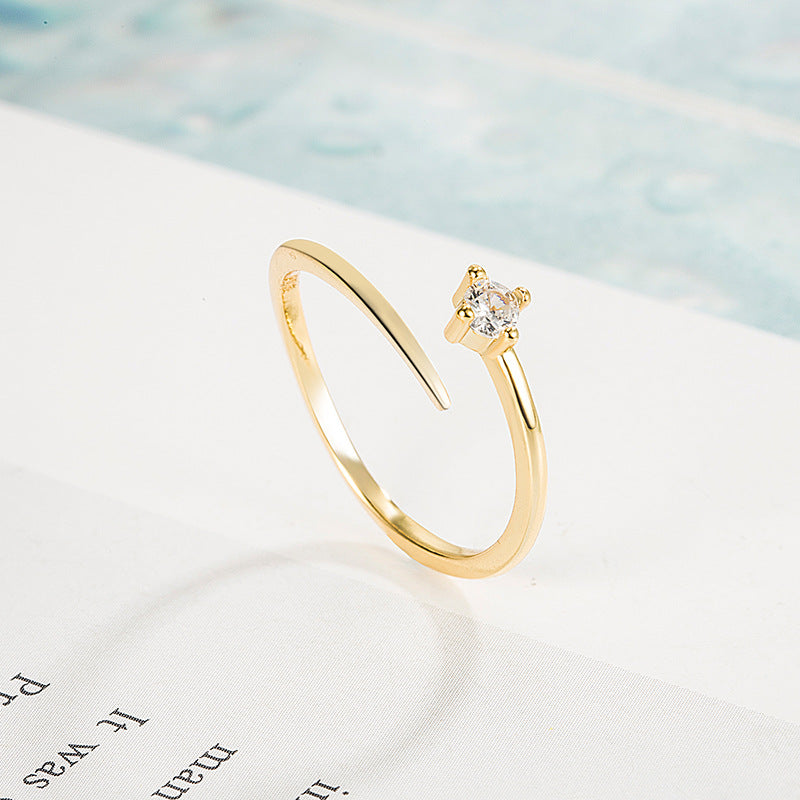Adjustable Simple Ring for Women's Fashion