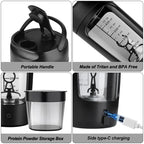 Electric Portable Protein Shaker Bottle