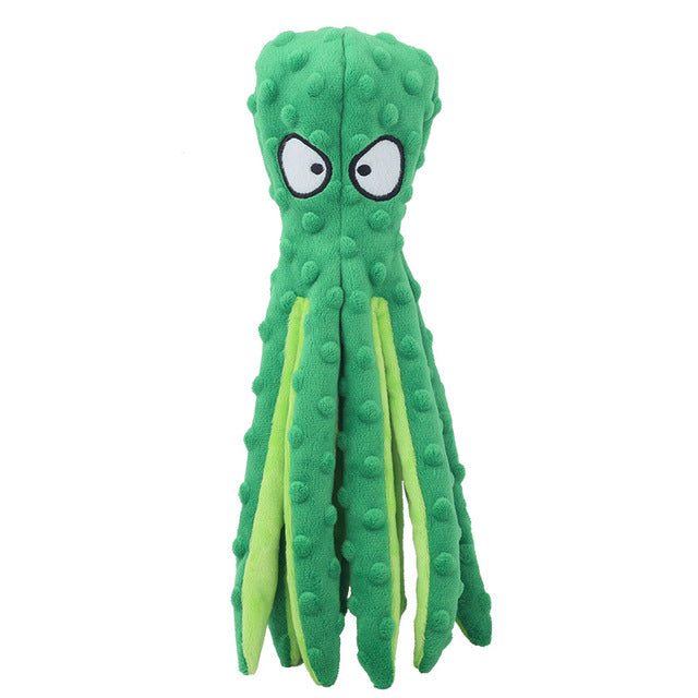 Bite-resistant Plush Octopus Pet Toy