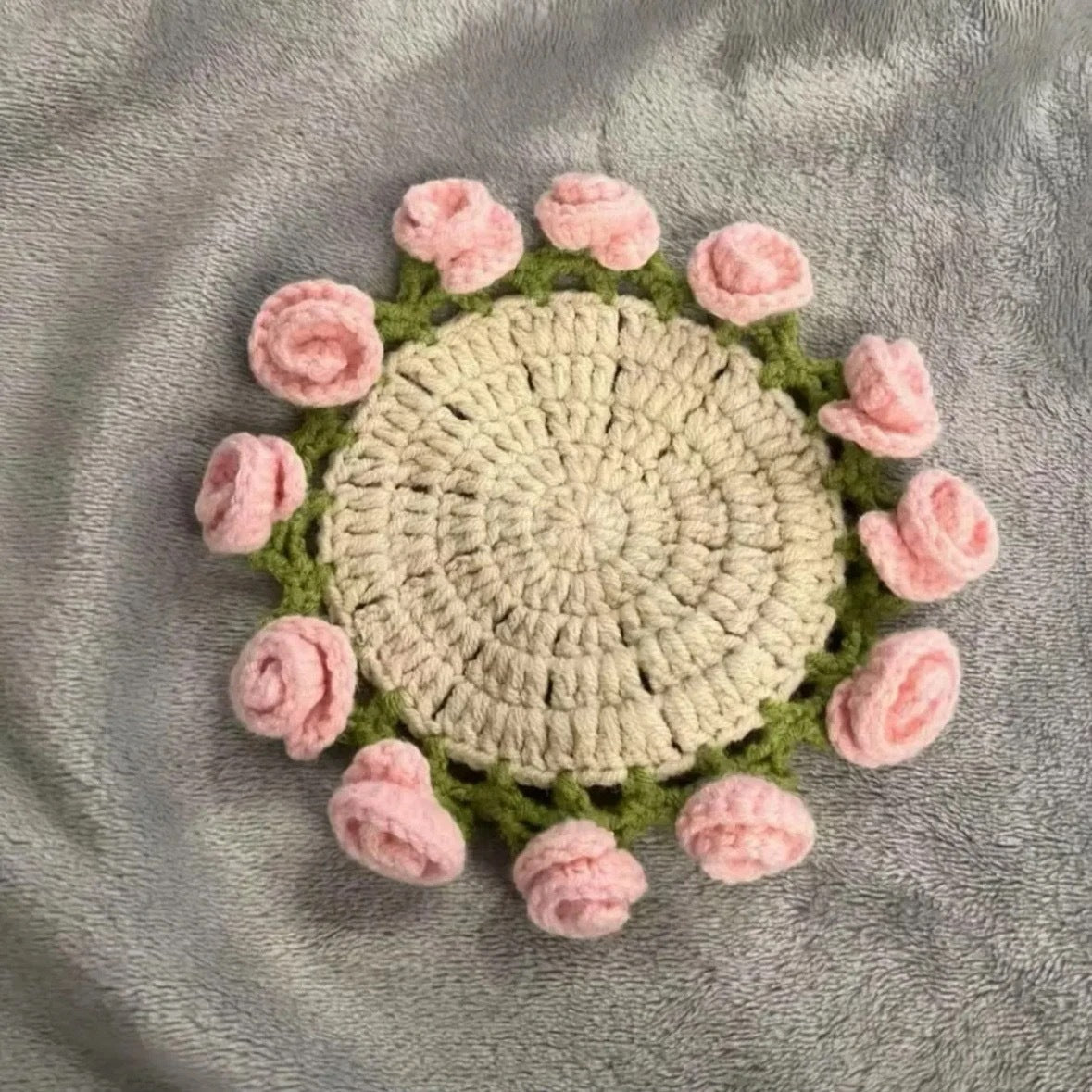Crochet Rose Coaster Kit