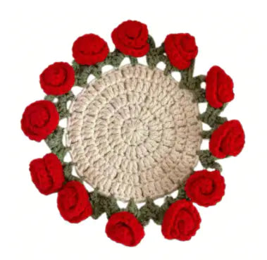 Crochet Rose Coaster Kit