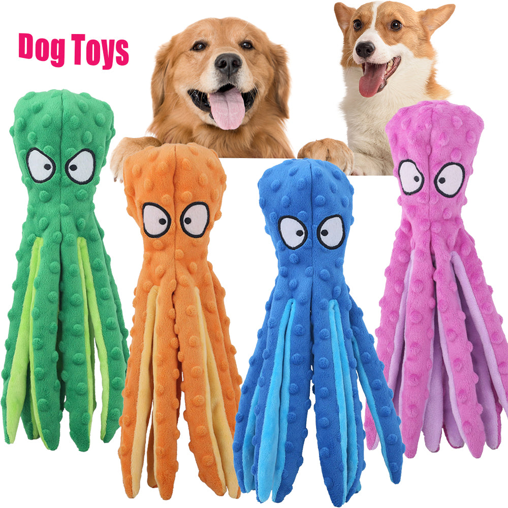 Bite-resistant Plush Octopus Pet Toy