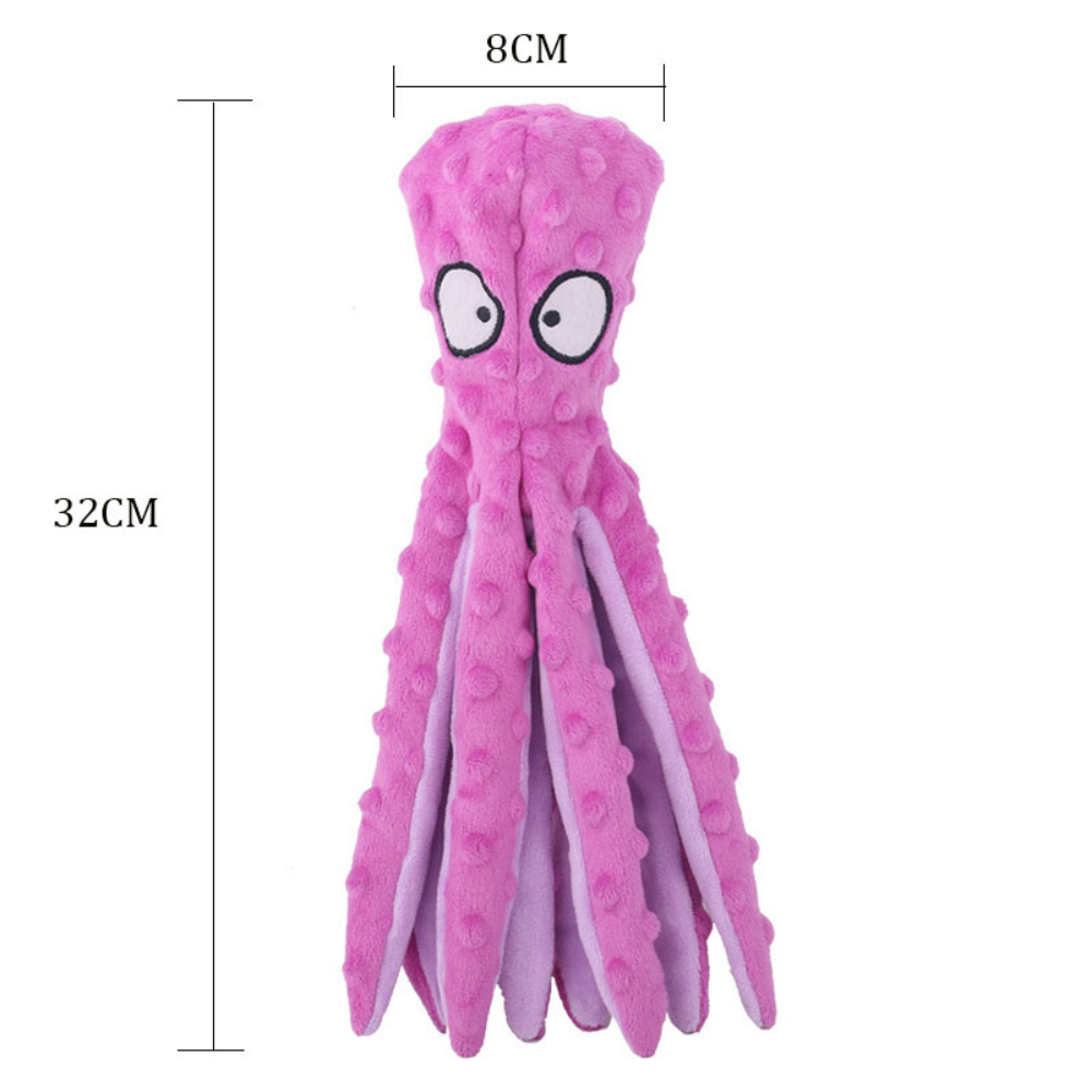 Bite-resistant Plush Octopus Pet Toy