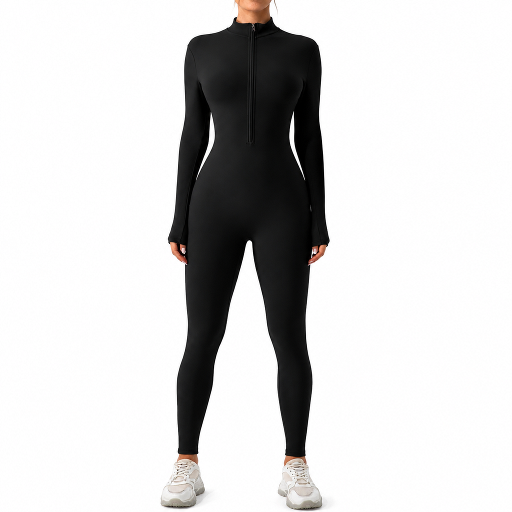 Fleece-Lined Yoga Jumpsuit