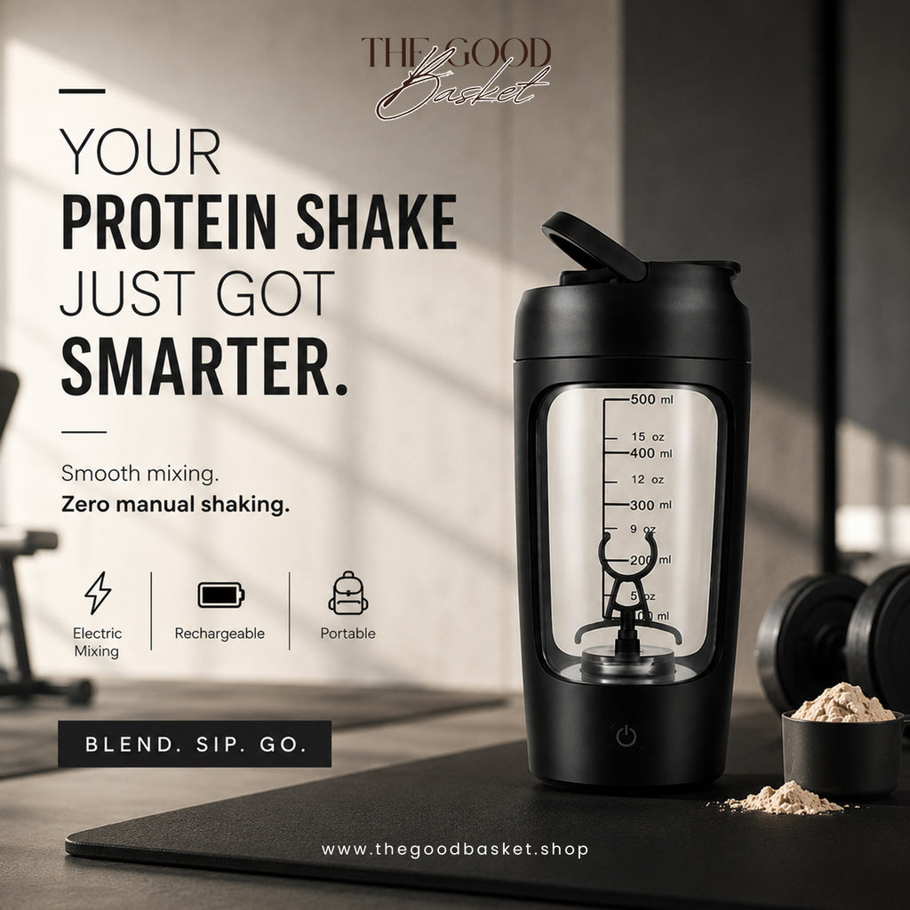 Electric Portable Protein Shaker Bottle