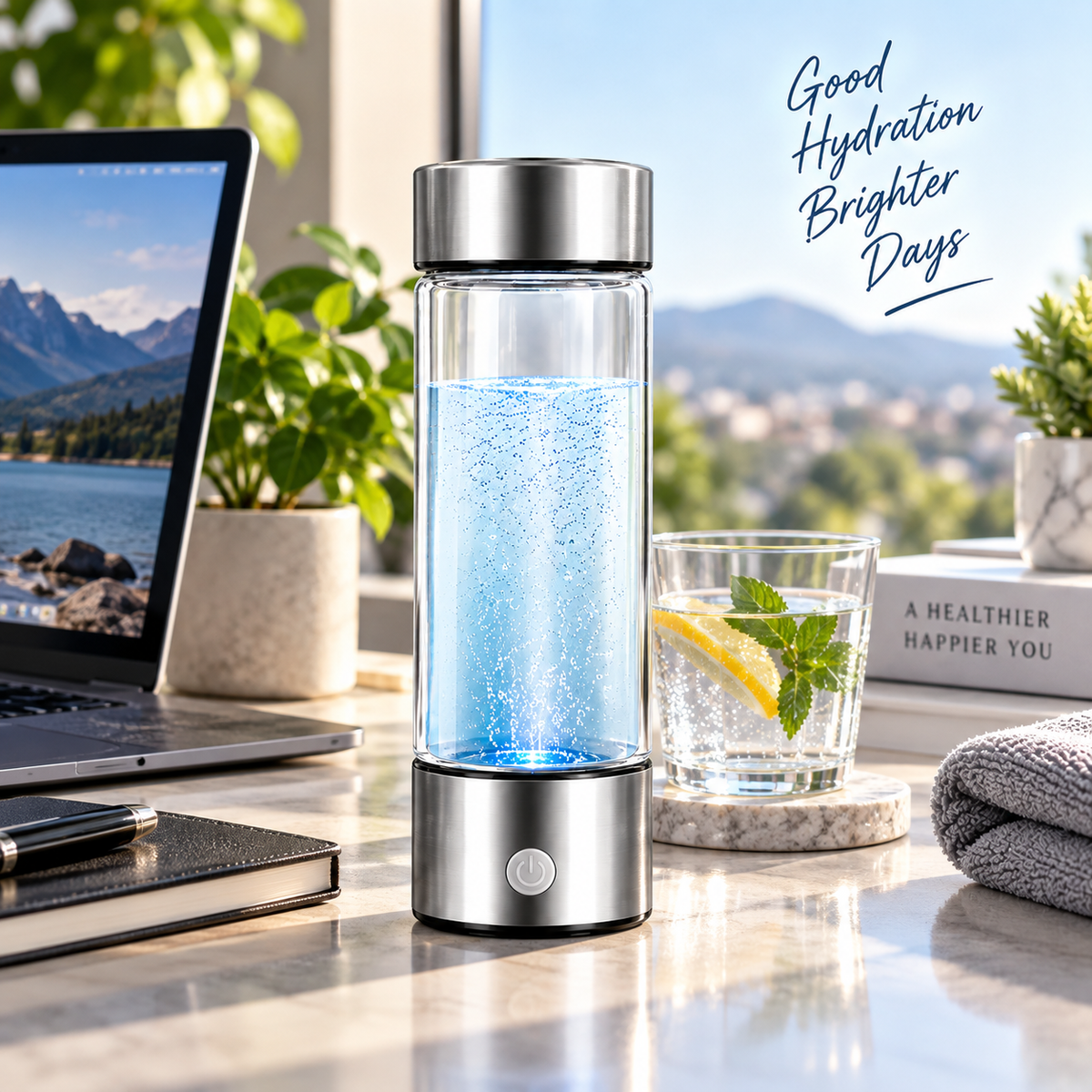 Hydrogen Water Bottle – 420ml