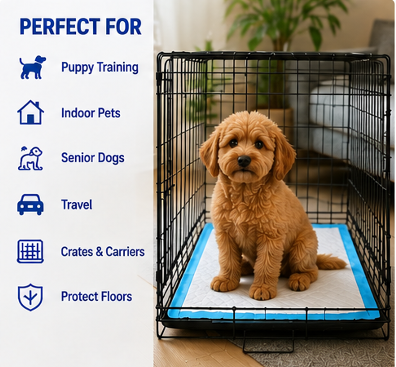 Super Absorbent Puppy Training Pads – Multiple Sizes