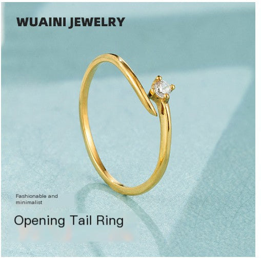 Adjustable Simple Ring for Women's Fashion