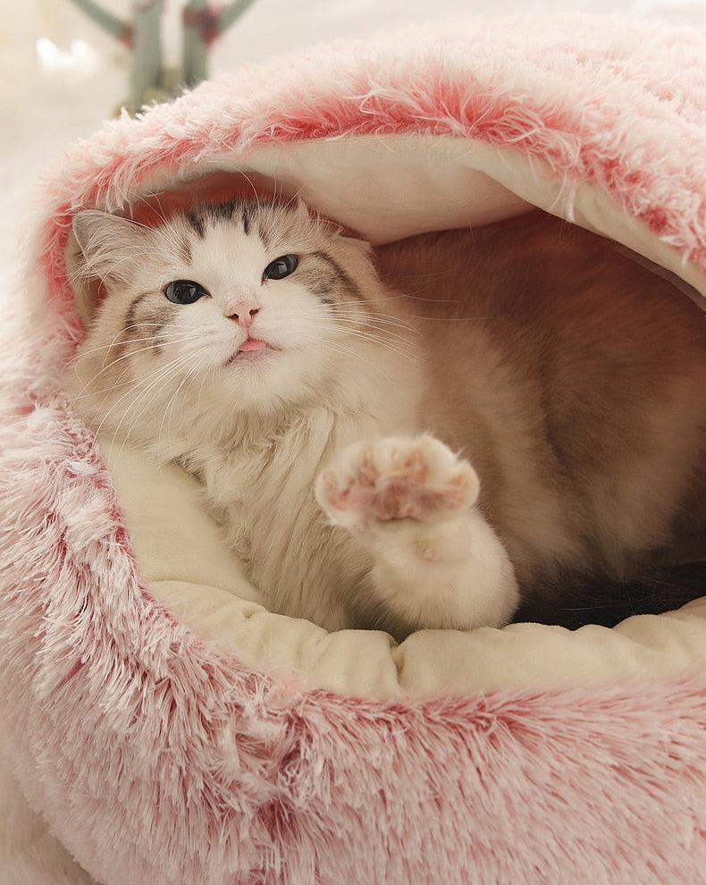 Convertible Plush Pet Bed