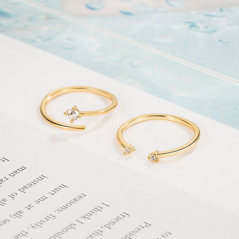 Adjustable Simple Ring for Women's Fashion