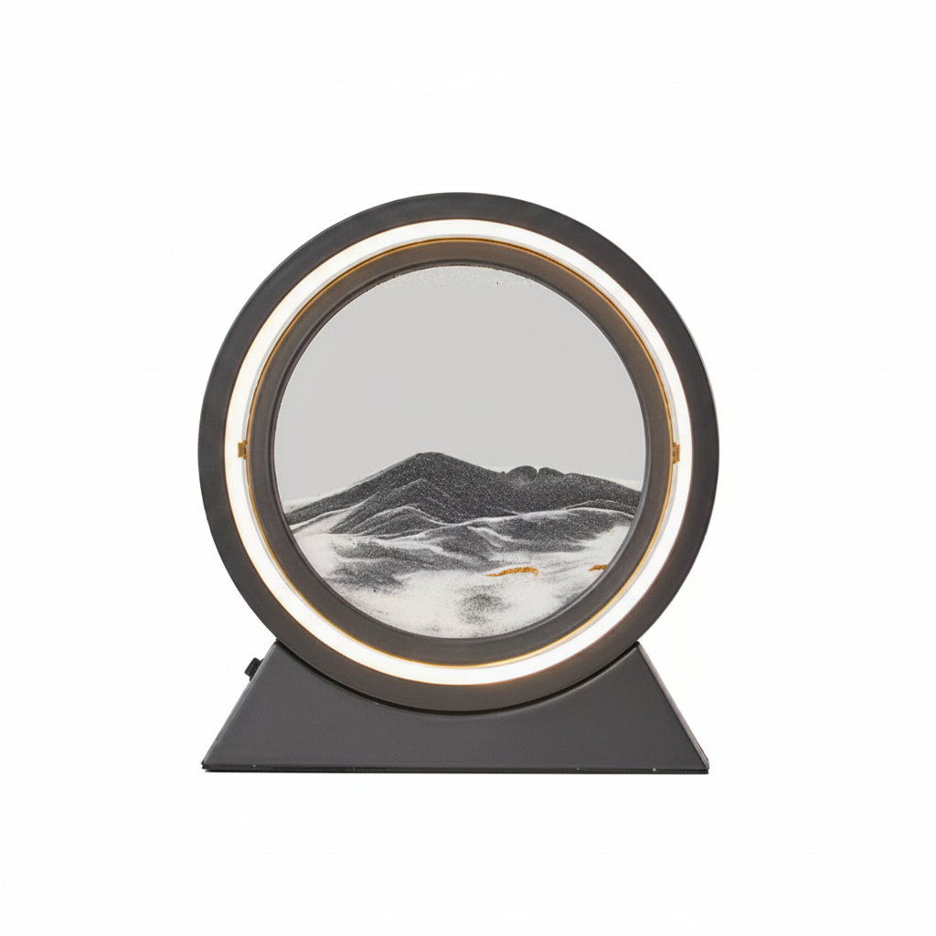 Moving Sand Art Landscape Table Lamp