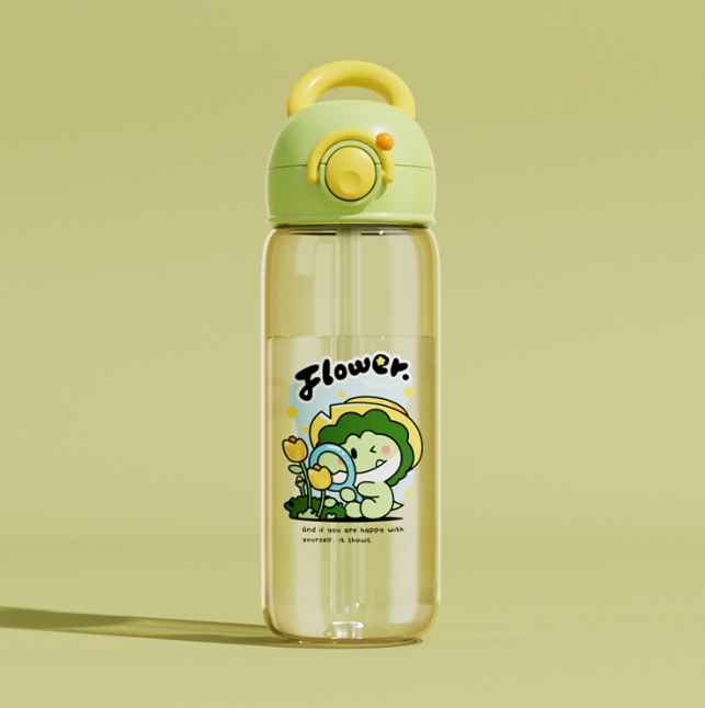 Children's Whale Cartoon Diving Fountain Water Bottle