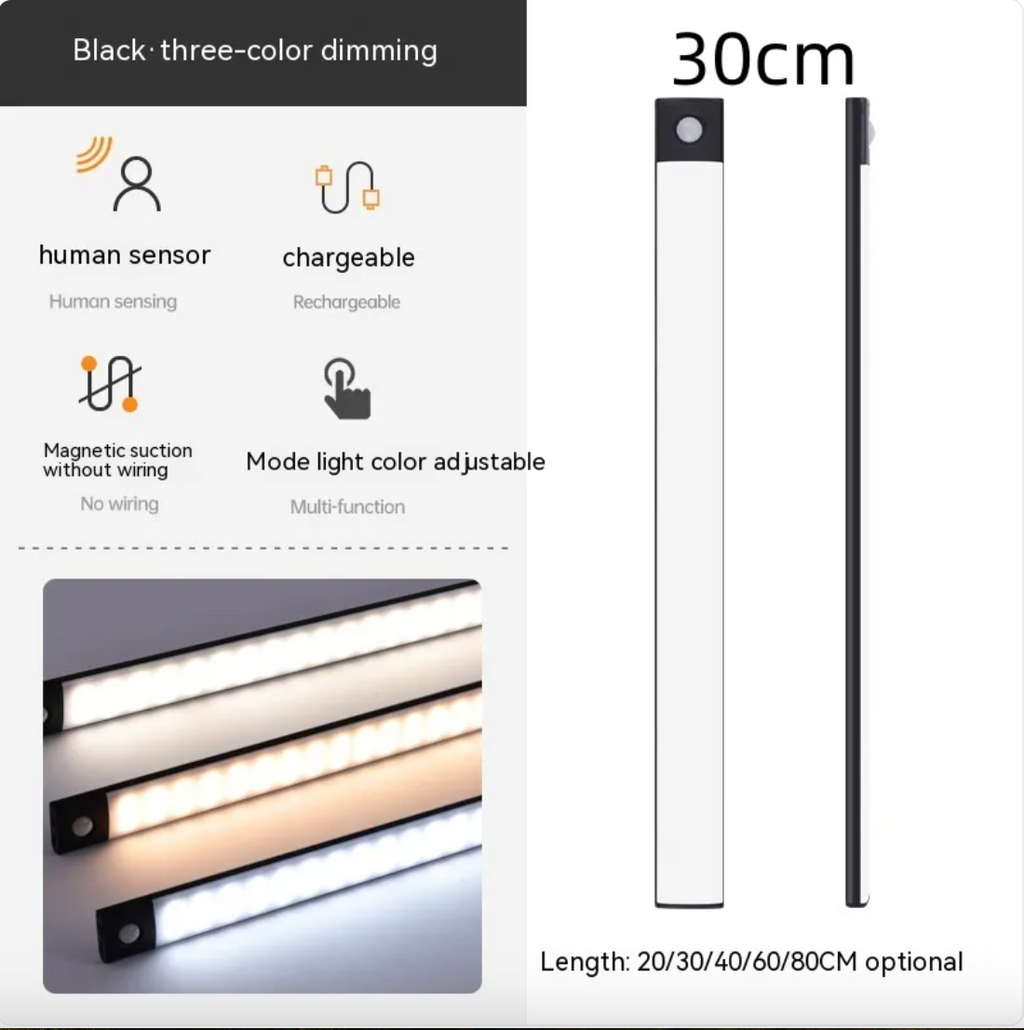 Rechargeable Wireless Magnetic Sensor Cabinet Light