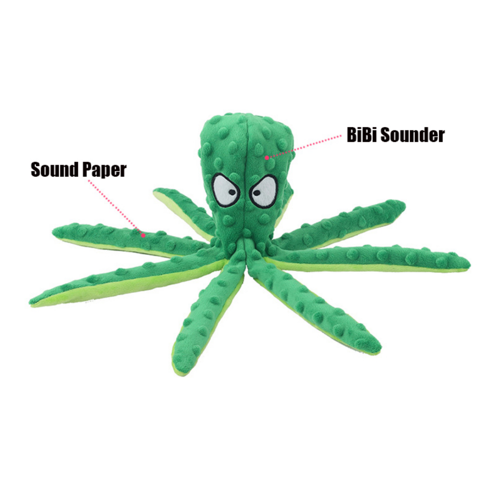 Bite-resistant Plush Octopus Pet Toy