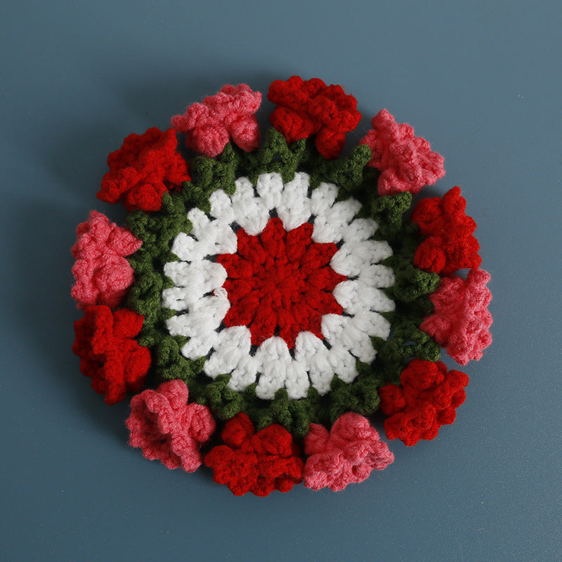 Crochet Rose Coaster Kit