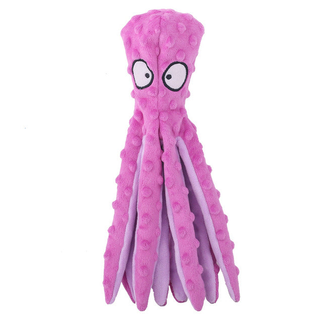 Bite-resistant Plush Octopus Pet Toy