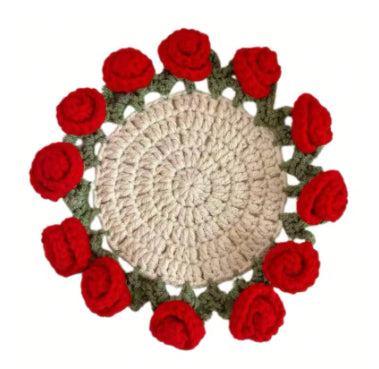 Crochet Rose Coaster Kit