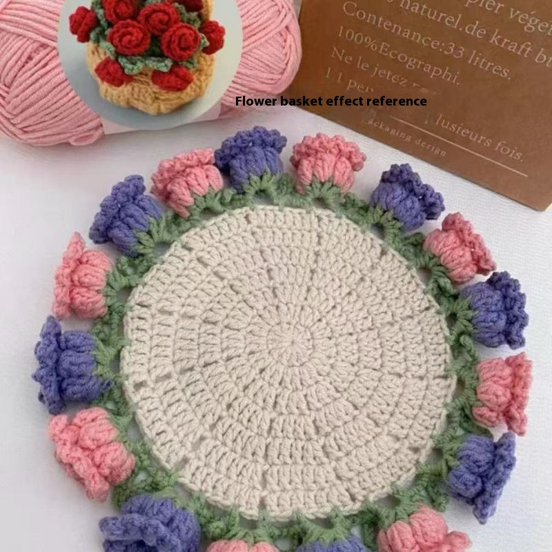 Crochet Rose Coaster Kit