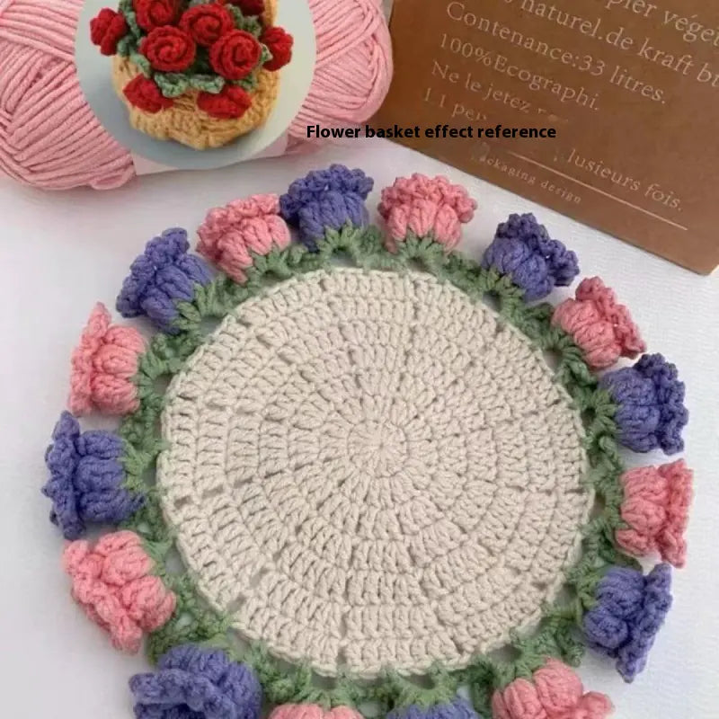 Crochet Rose Coaster Kit