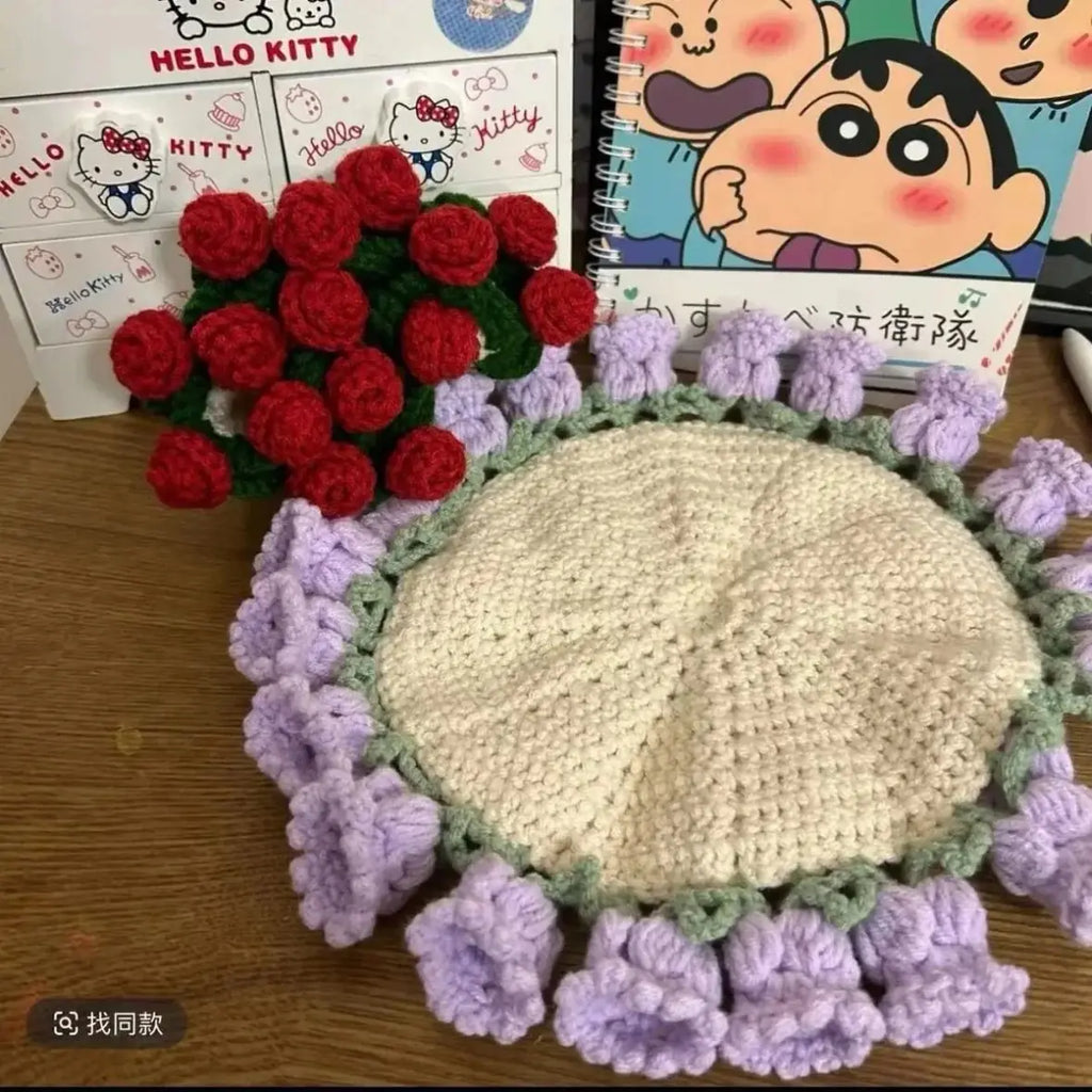 Crochet Rose Coaster Kit