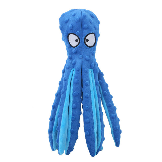Bite-resistant Plush Octopus Pet Toy