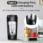 Electric Portable Protein Shaker Bottle