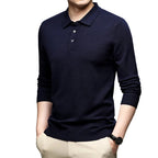 Men's Lapel Knit Pullover Sweater